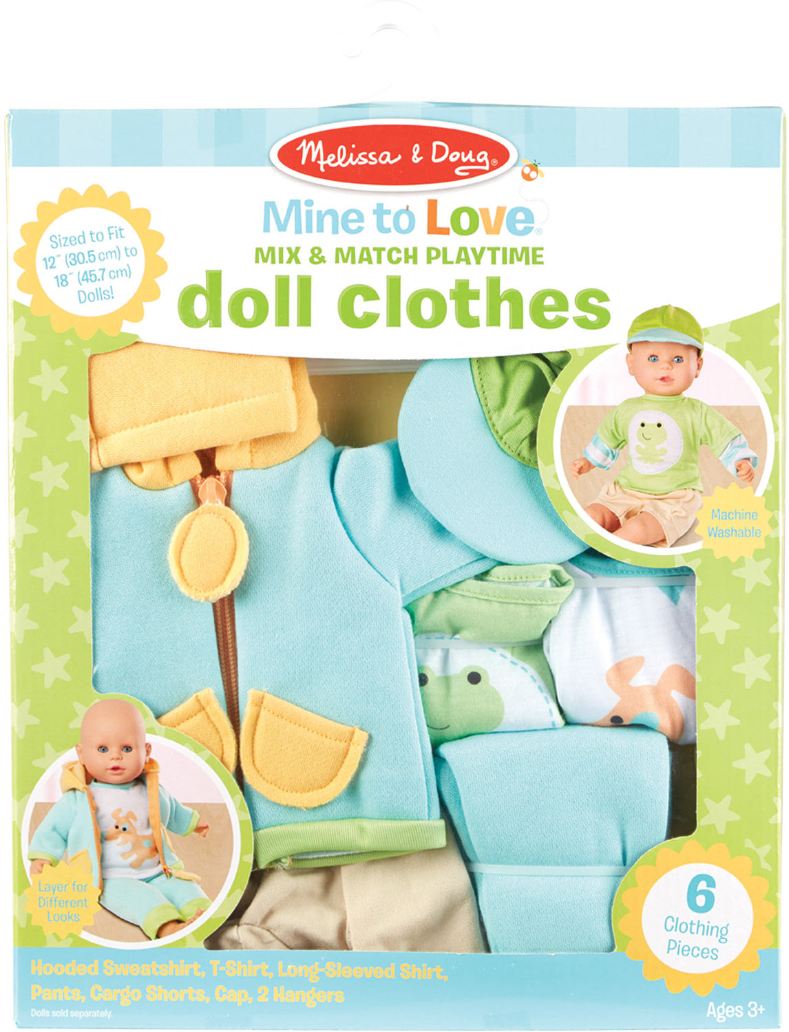Mine to Love Mix & Match Playtime Doll Clothes