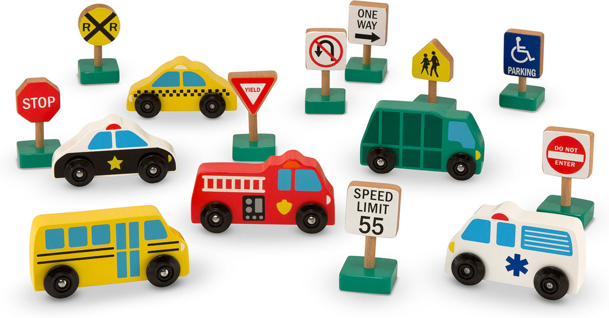 Wooden Vehicles & Traffic Signs