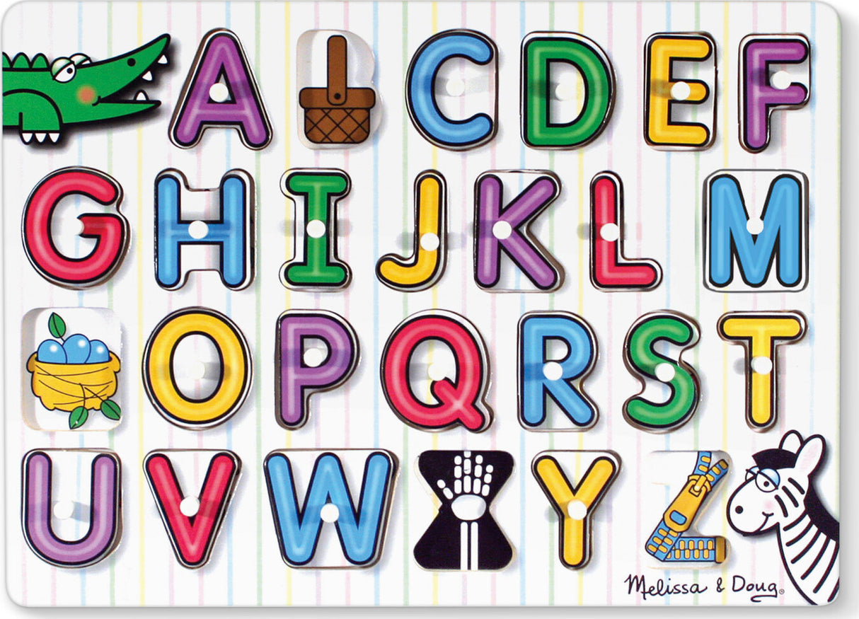 See-Inside Alphabet Peg Puzzle