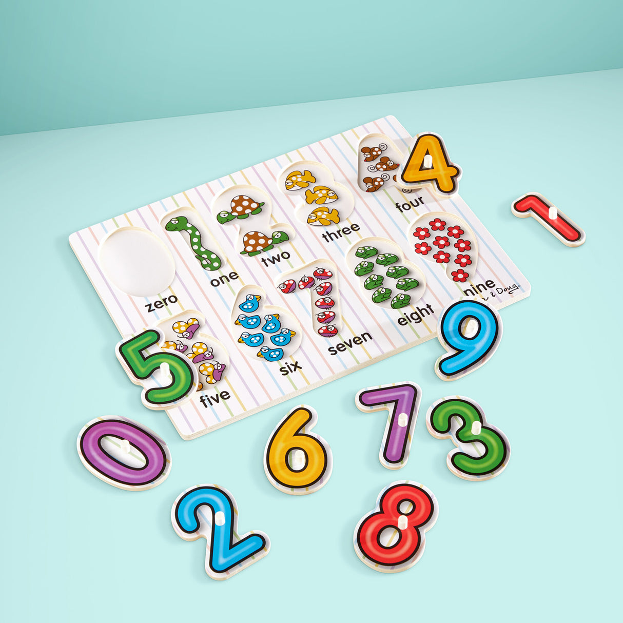 See-Inside Numbers Peg Puzzle