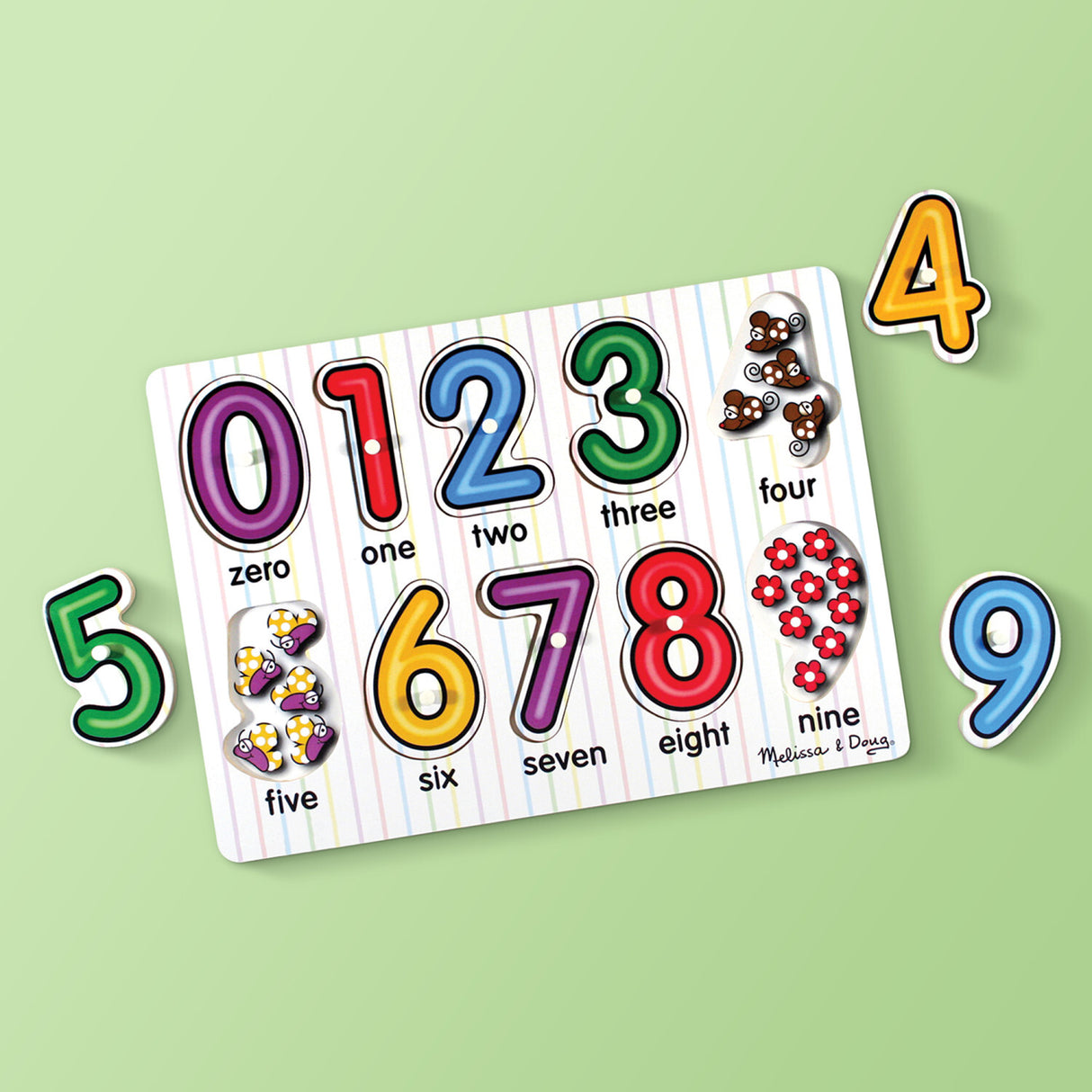 See-Inside Numbers Peg Puzzle