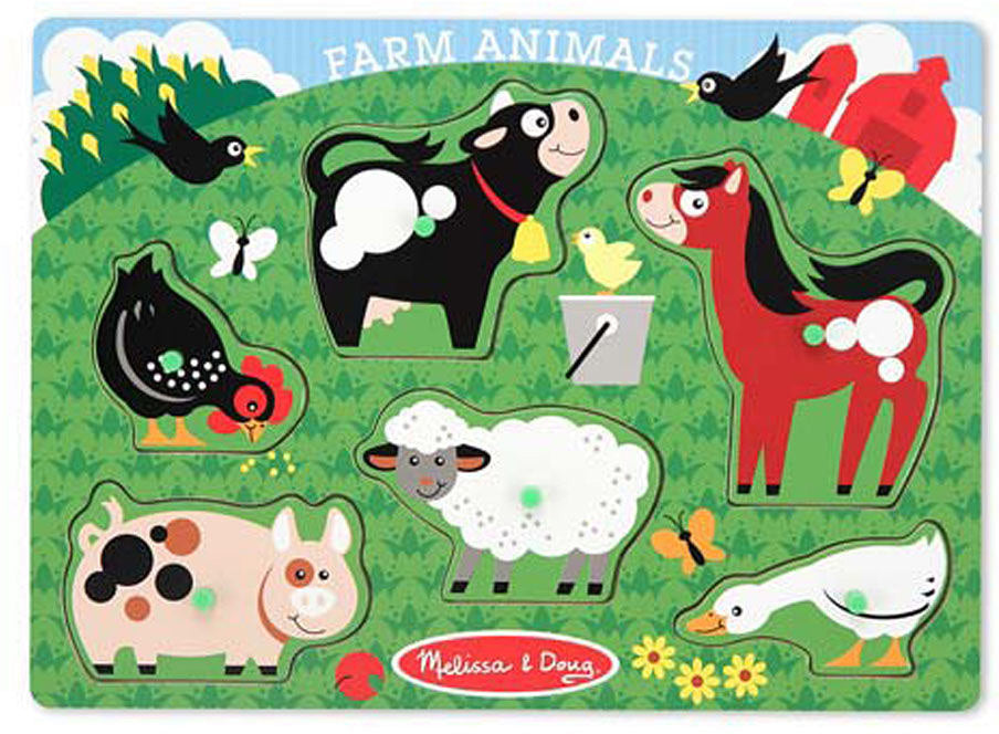 Farm Animals Peg Puzzle