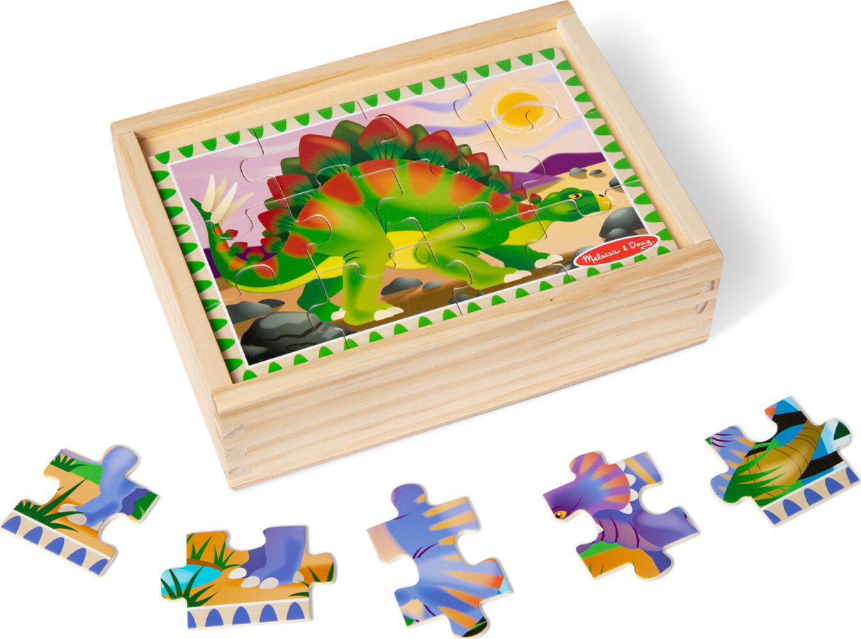 4 Dinosaur Puzzles in a Box
