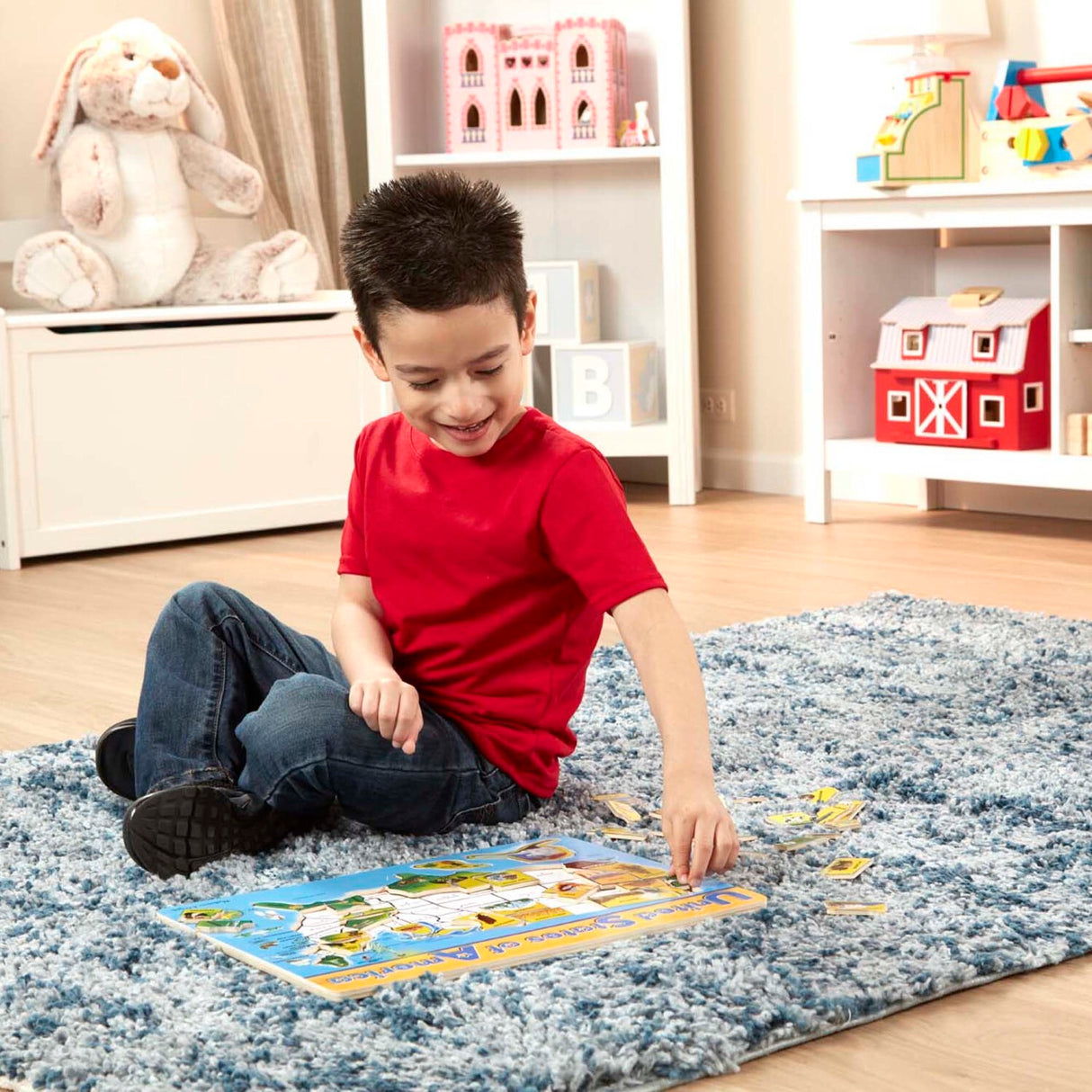 USA Map Wooden Jigsaw Puzzle