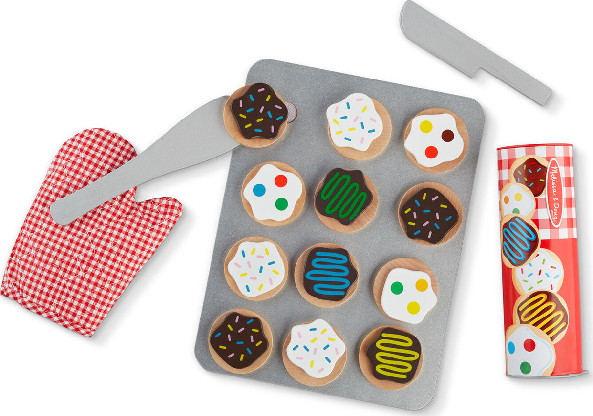 Slice and Bake Cookie Set Wooden