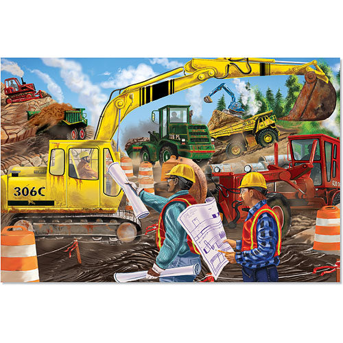 Construction Floor Puzzle 24 pc