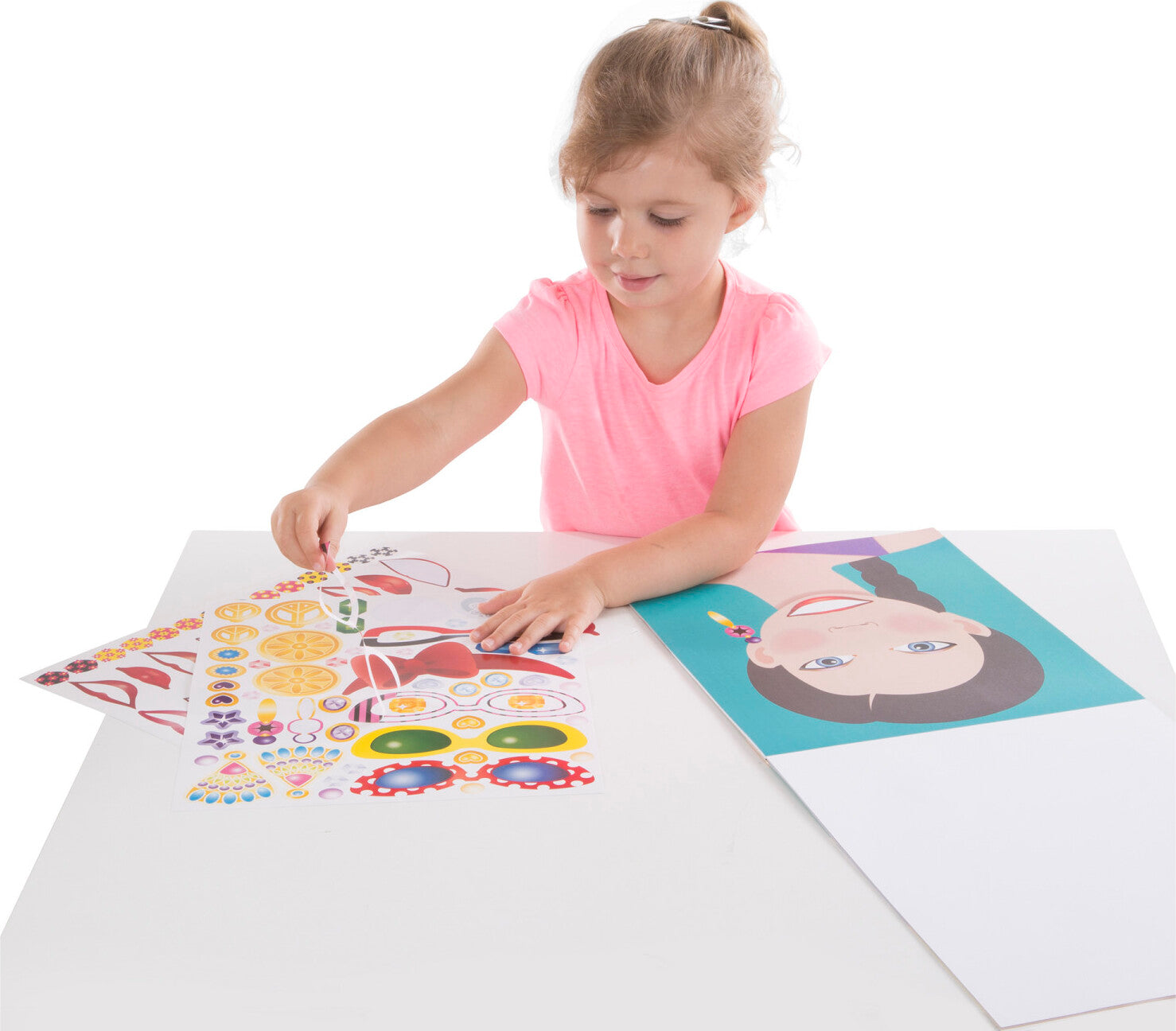 Make-A-Face Fashion Faces Sticker Pad