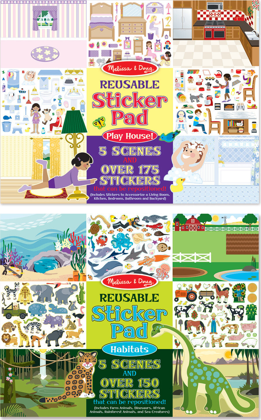 Play House Reusable Sticker Pad