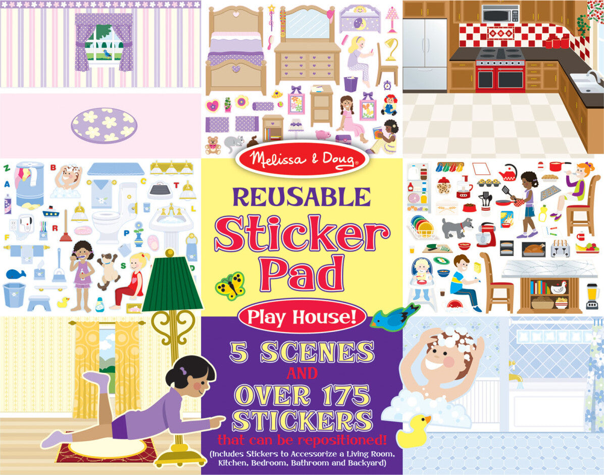 Play House Reusable Sticker Pad