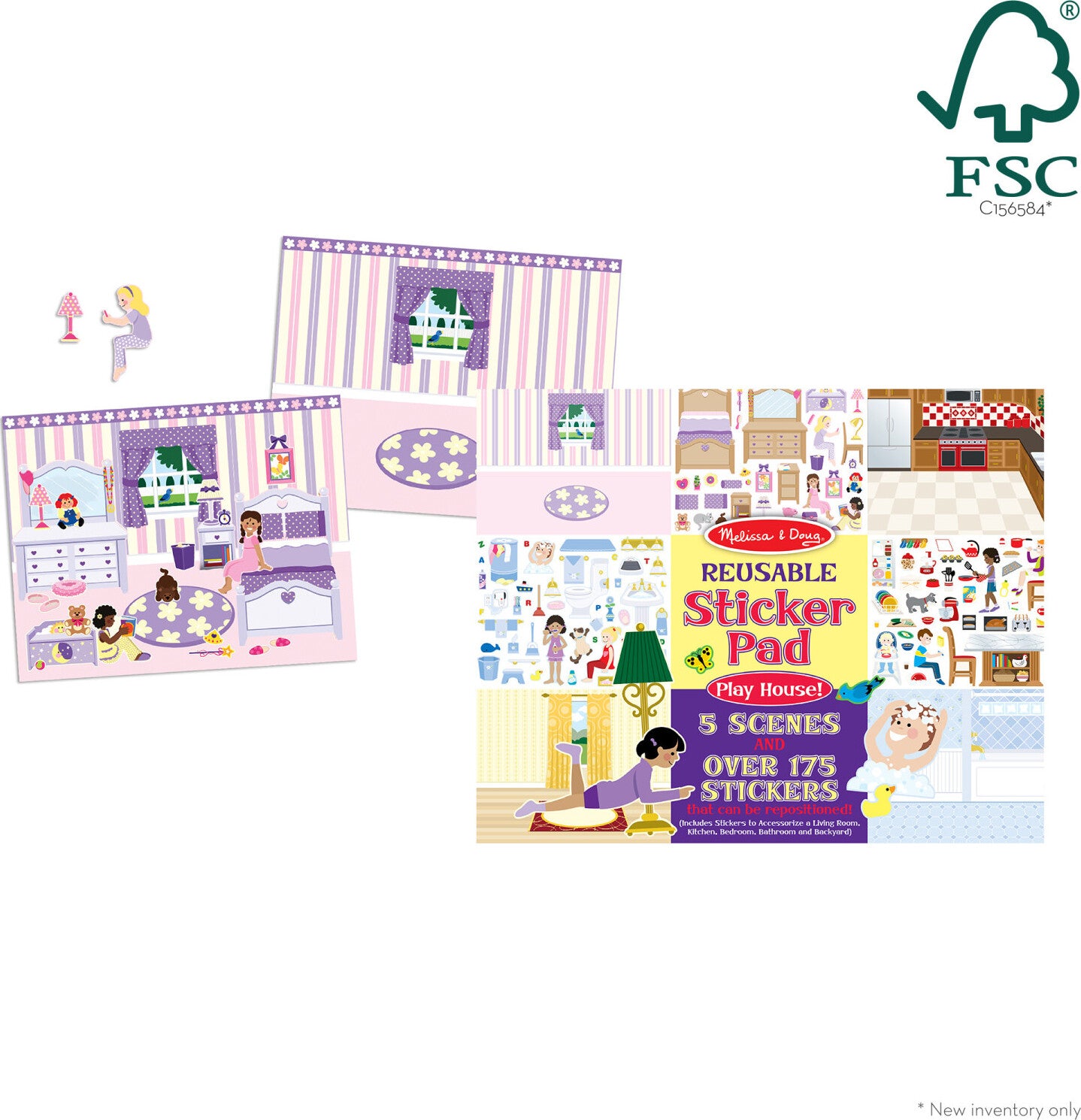 Play House Reusable Sticker Pad