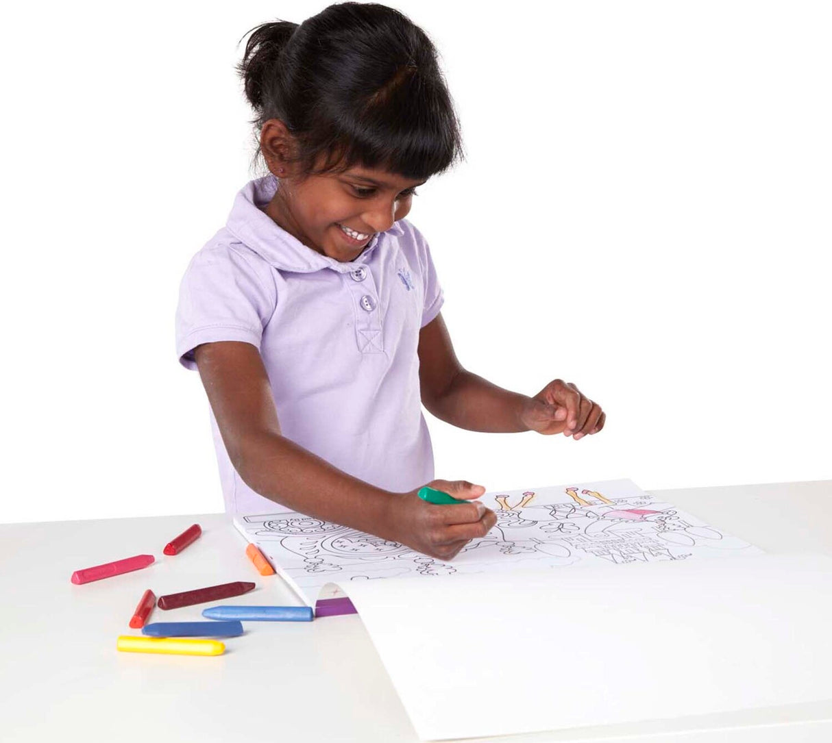 Jumbo Coloring Pad Pink
