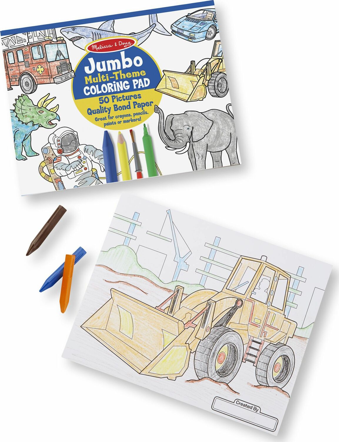 Jumbo Coloring Pad Blue 11" X 14"