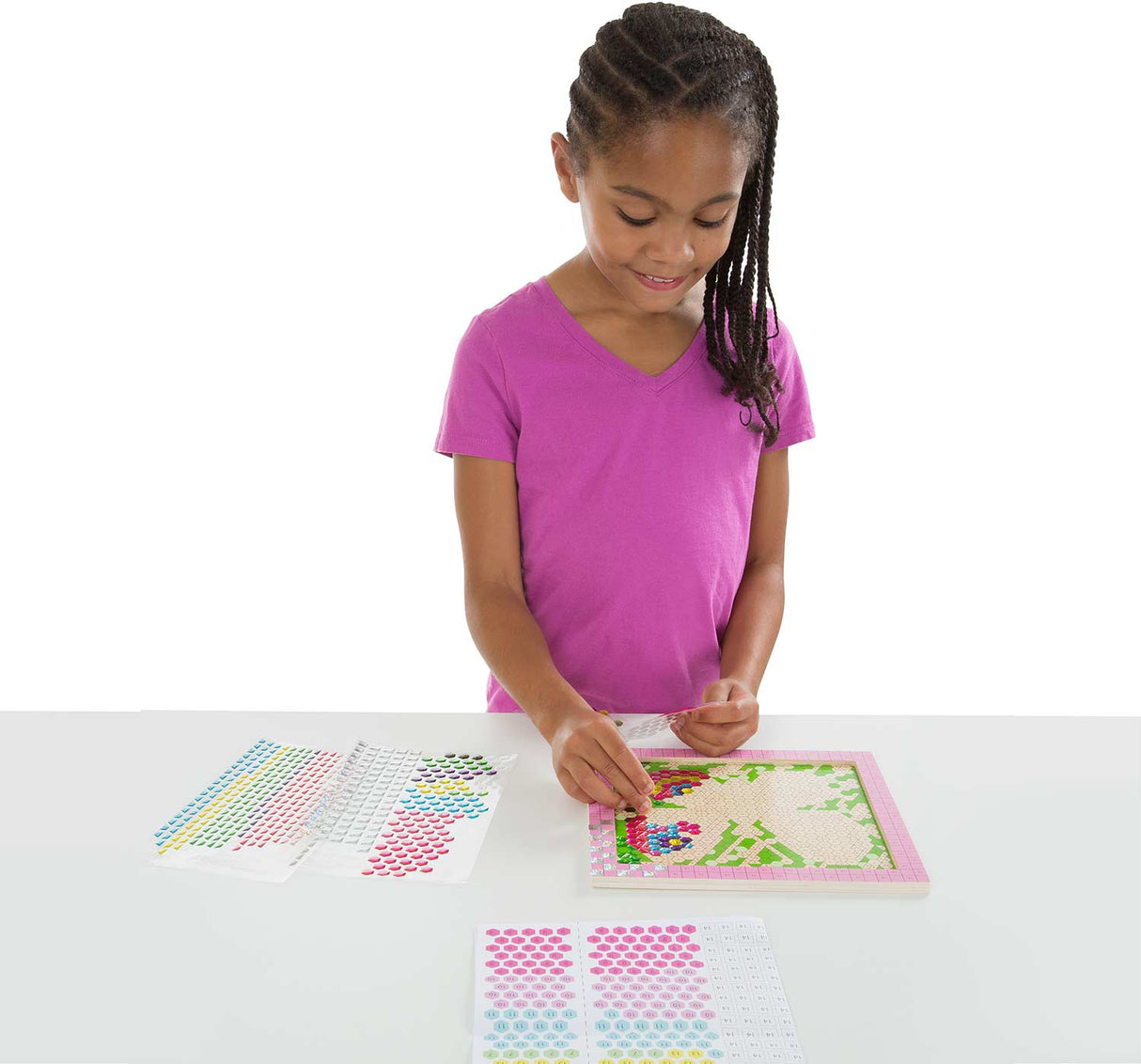 Peel & Press Sticker by Number Butterfly