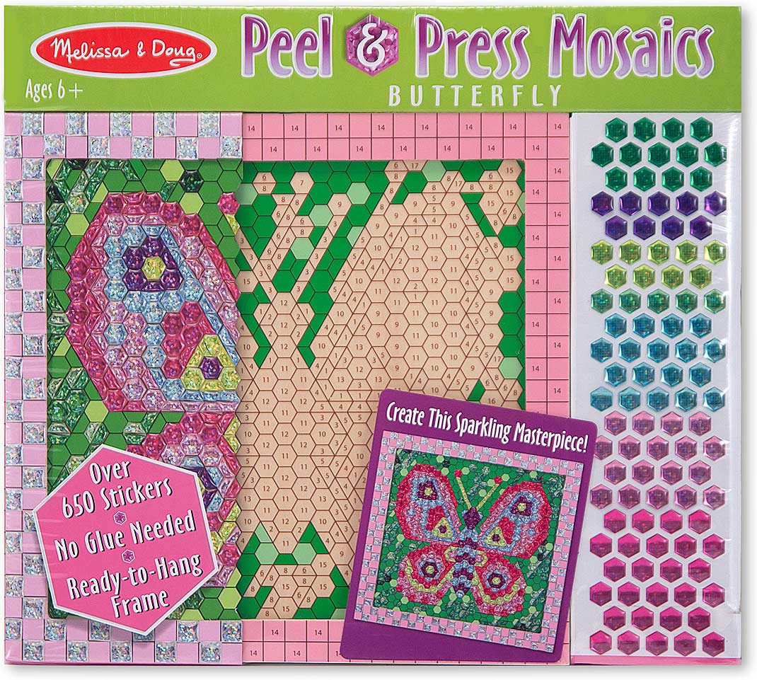 Peel & Press Sticker by Number Butterfly