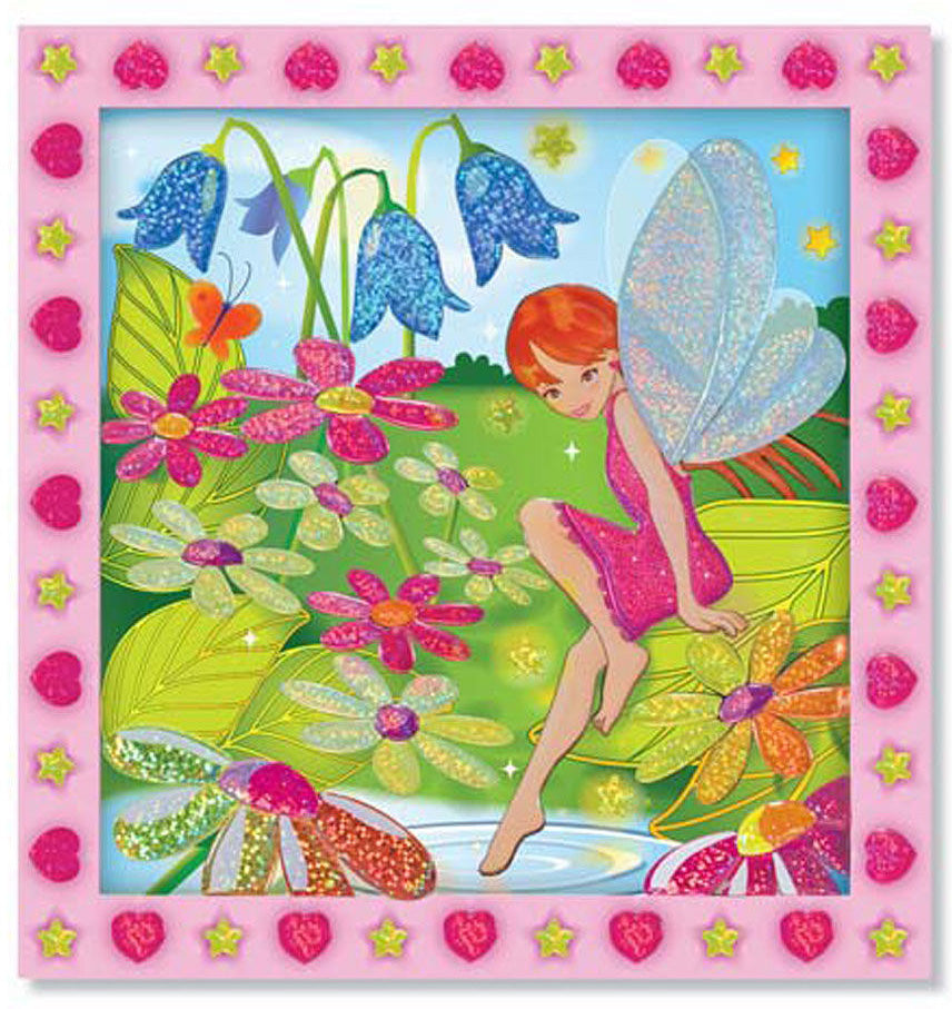 Flower Garden Fairy Pell/Press Sticker
