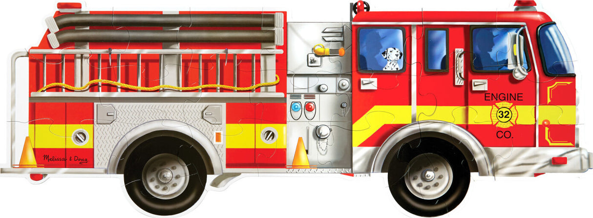 Giant Fire Truck Floor Puzzle 24 pc