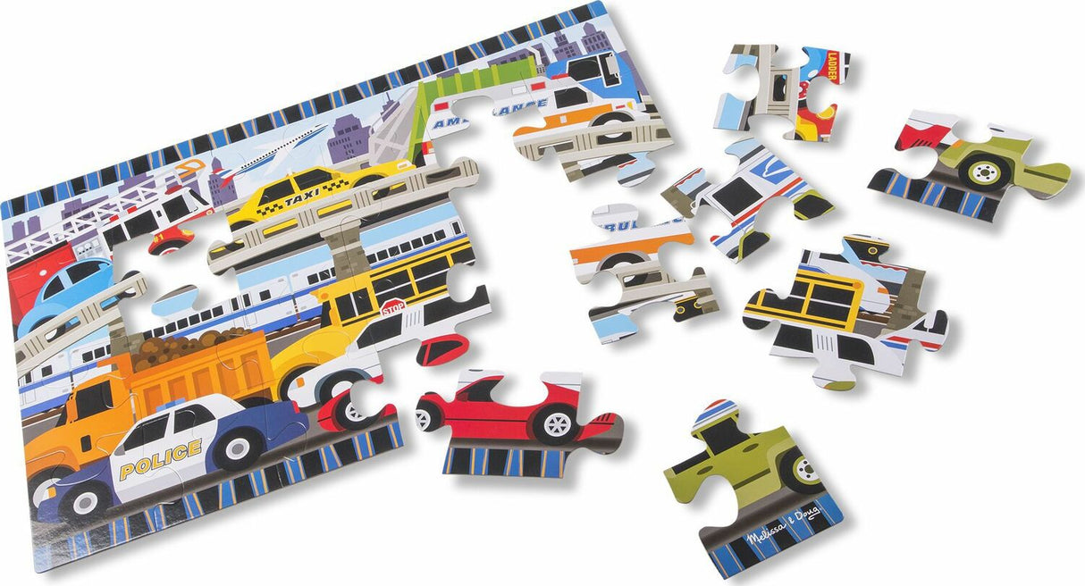 traffic jam floor puzzle