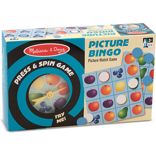 Press & Spin Game: Picture Bingo