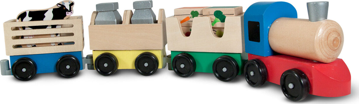 Wooden Farm Train