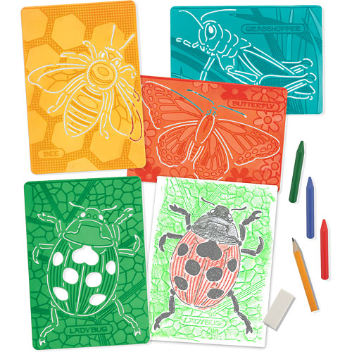 textured insects stencils