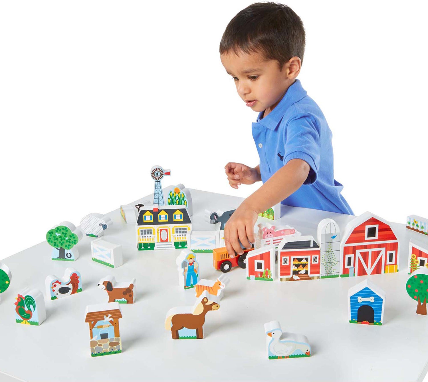 Wooden Farm & Tractor Play