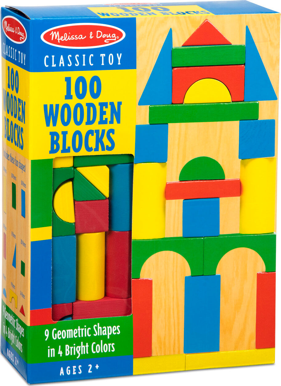 100 Wood Blocks Set