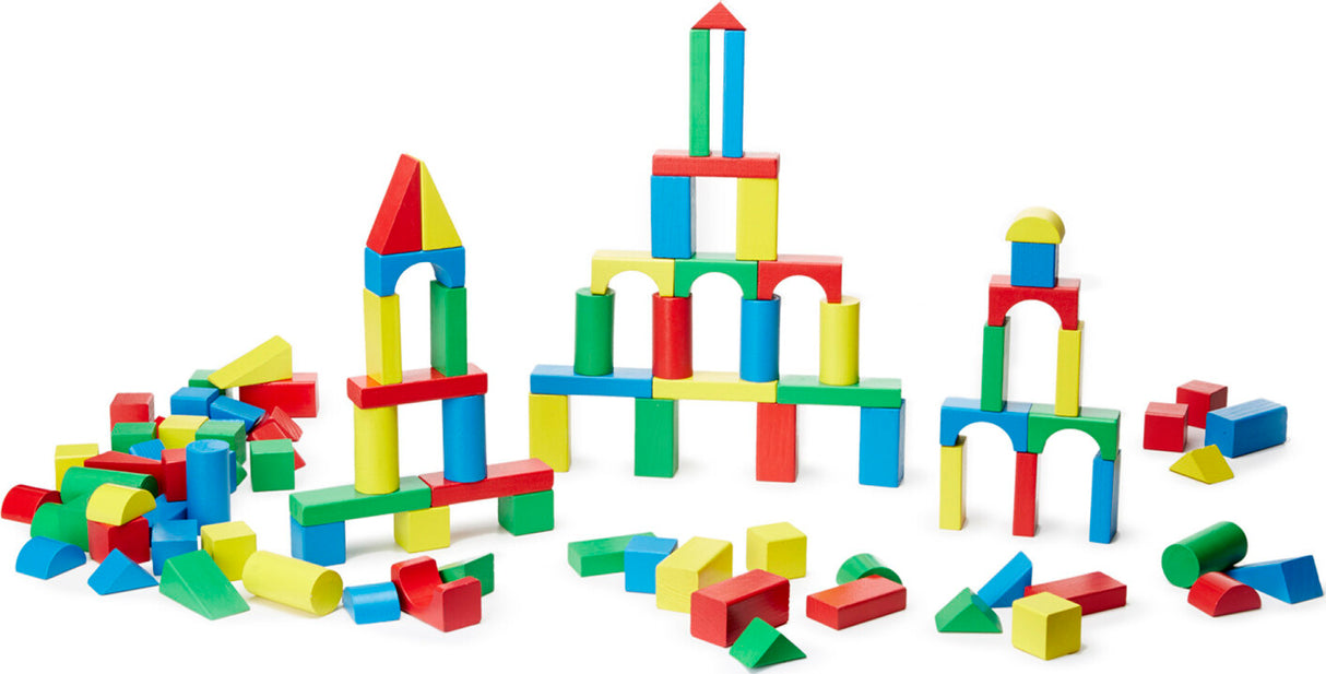 100 Wood Blocks Set