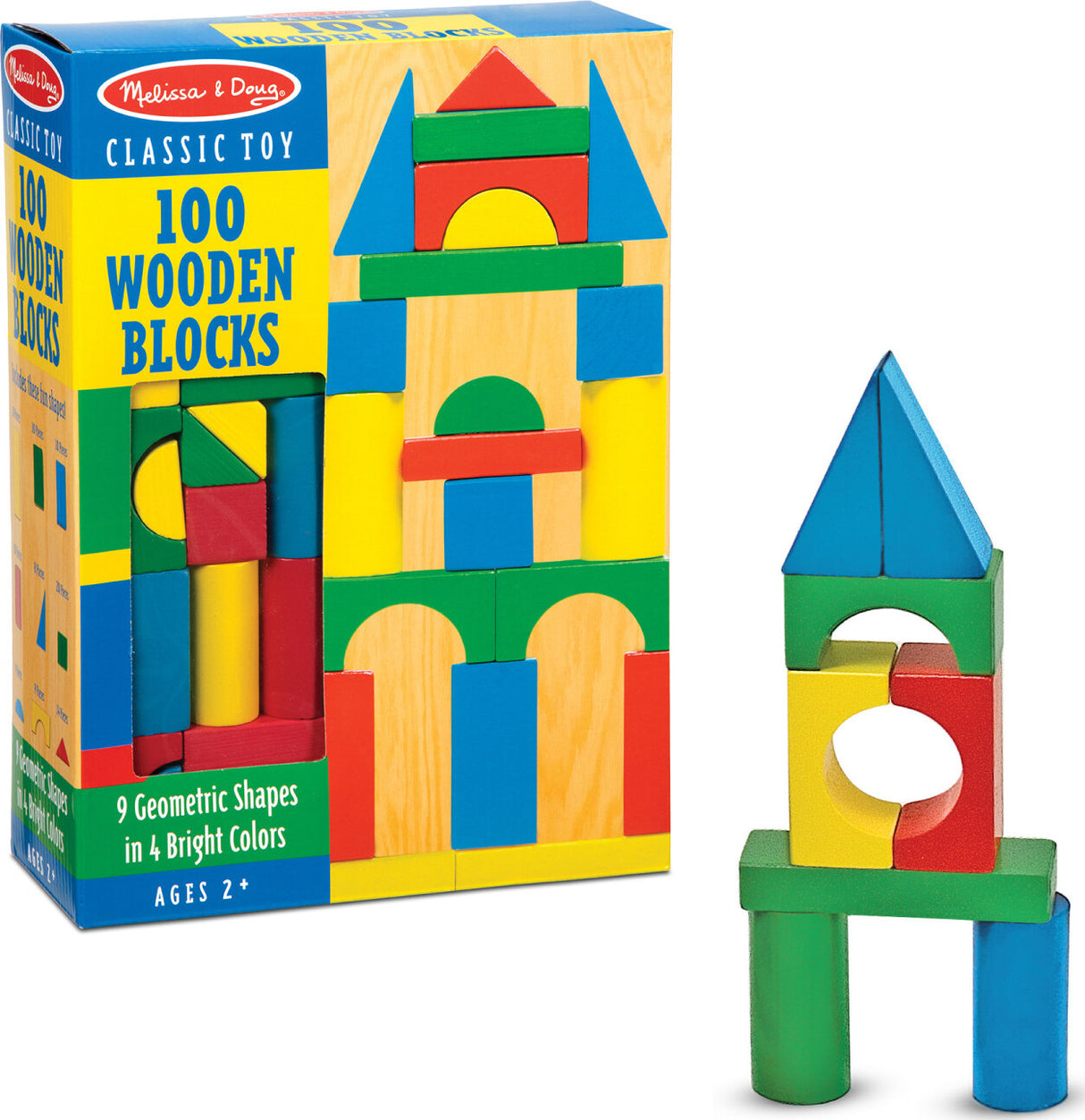 100 Wood Blocks Set