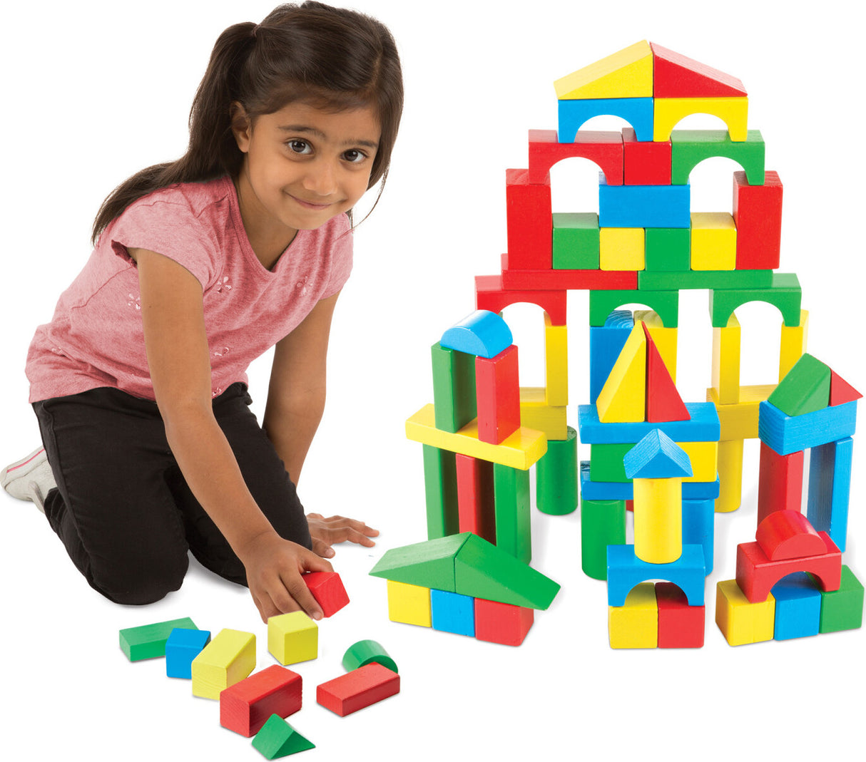 100 Wood Blocks Set