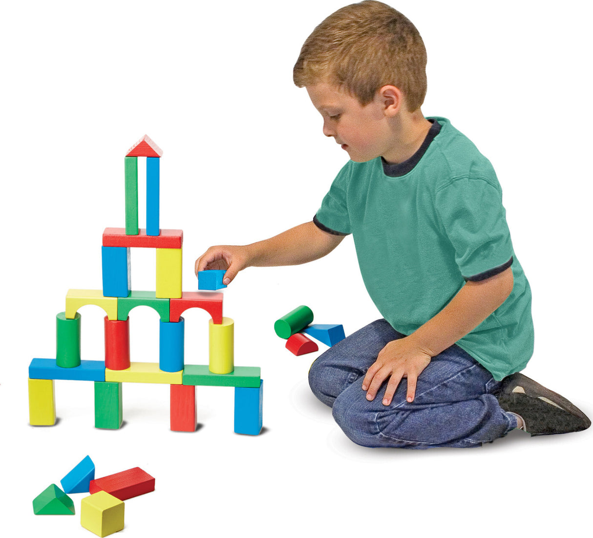 100 Wood Blocks Set