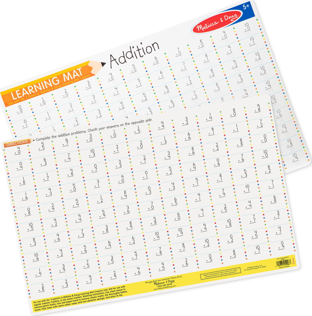 Addition Problems Write-A-Mat