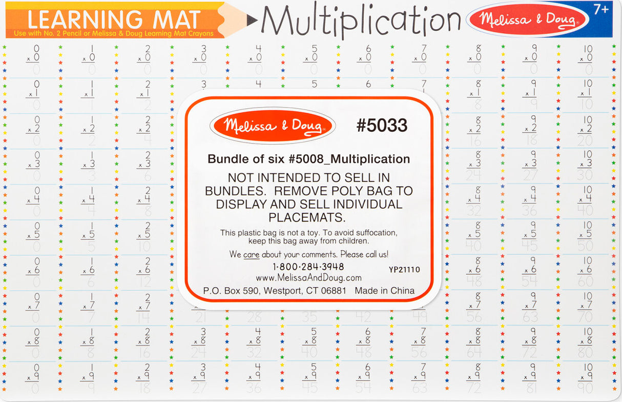 Multiplication Problems Write-A-Mat