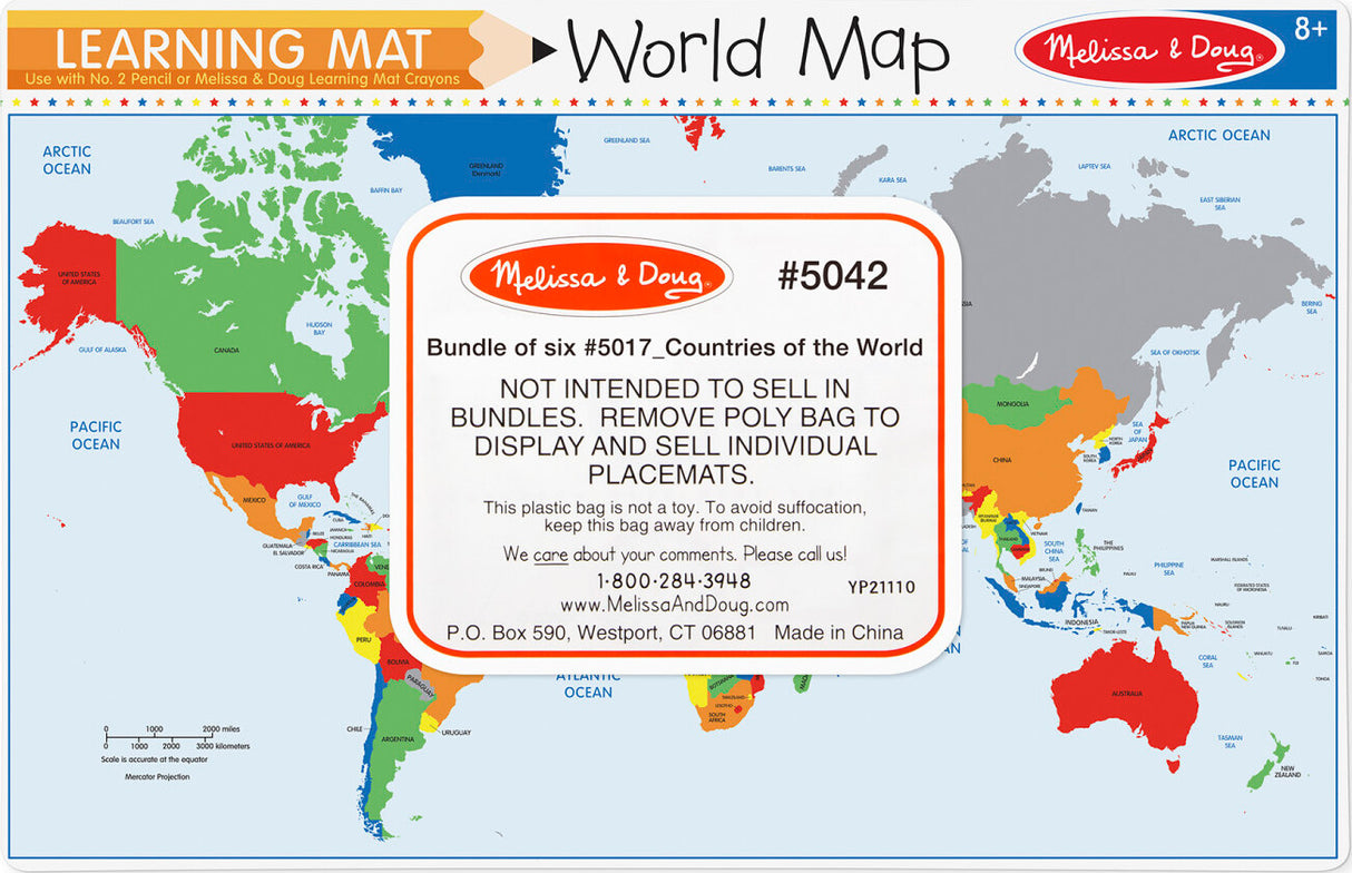 Countries of the World Write-a-Mat