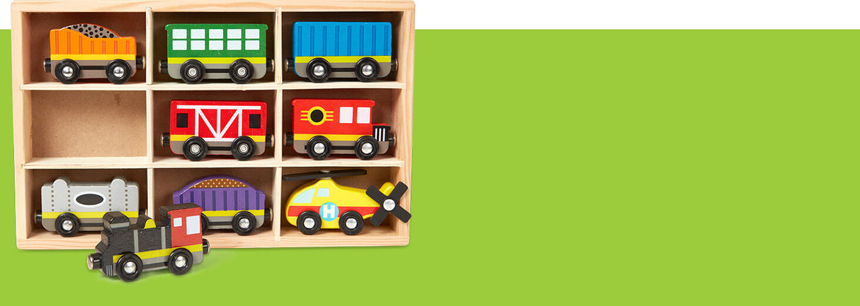 Wooden Train Cars