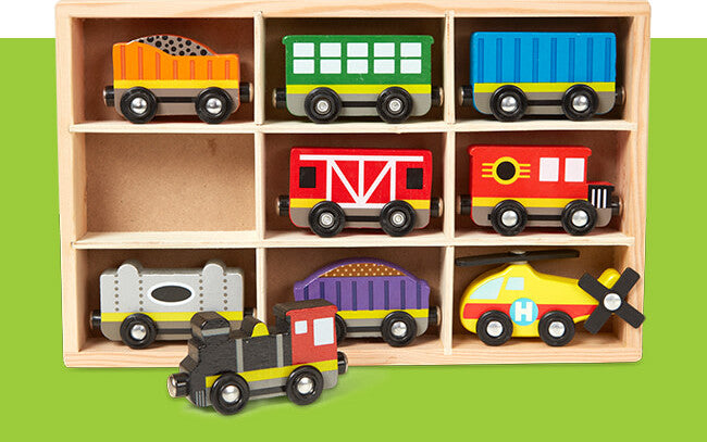 Wooden Train Cars