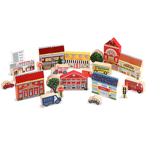Town Blocks Play Set