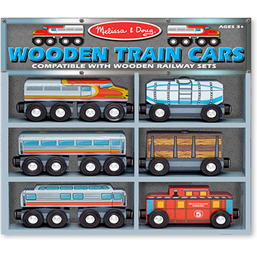 Train Cars Wooden Train Set