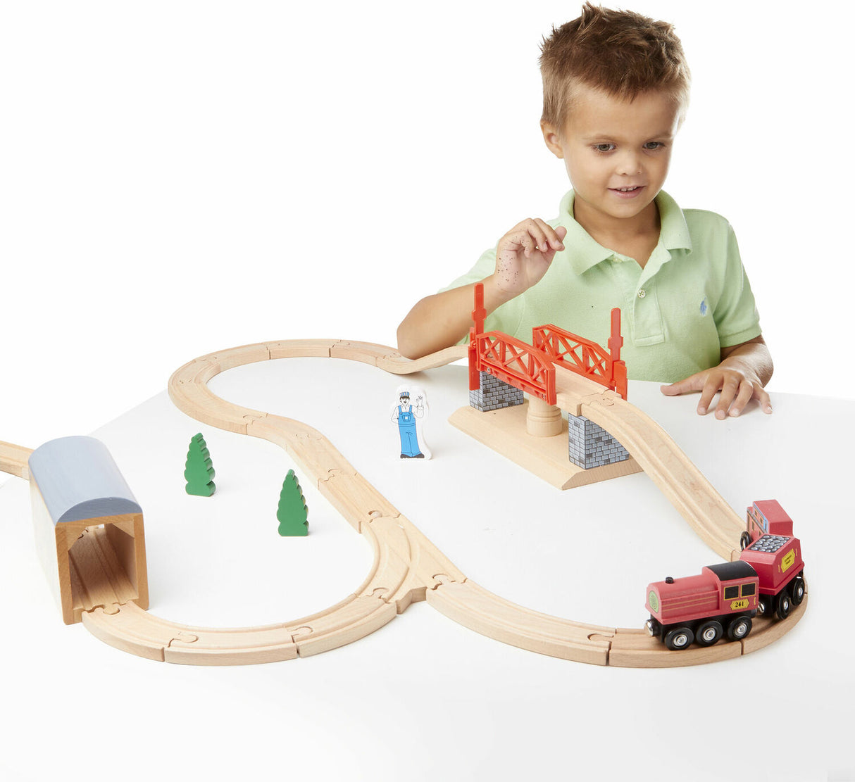 swivel bridge train set