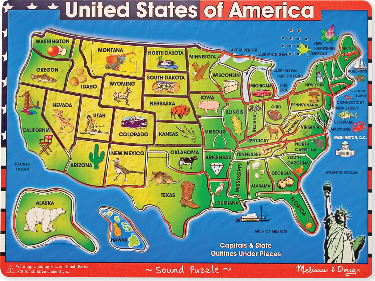 USA Map Sound Puzzle