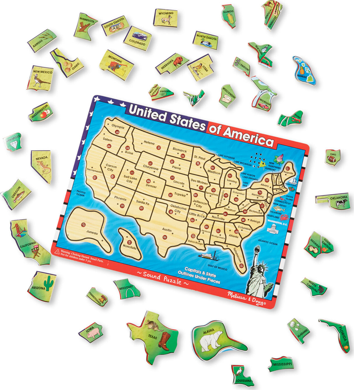 USA Map Sound Puzzle