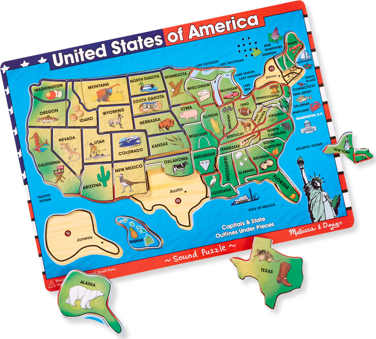 USA Map Sound Puzzle