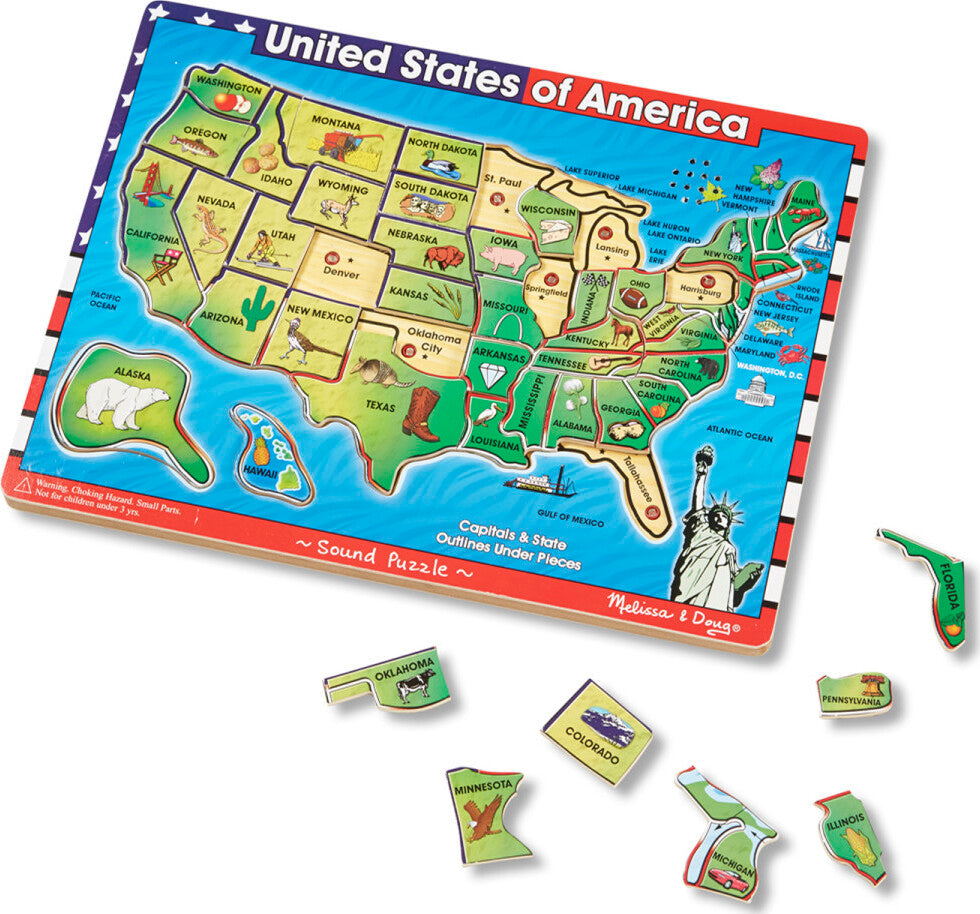 USA Map Sound Puzzle