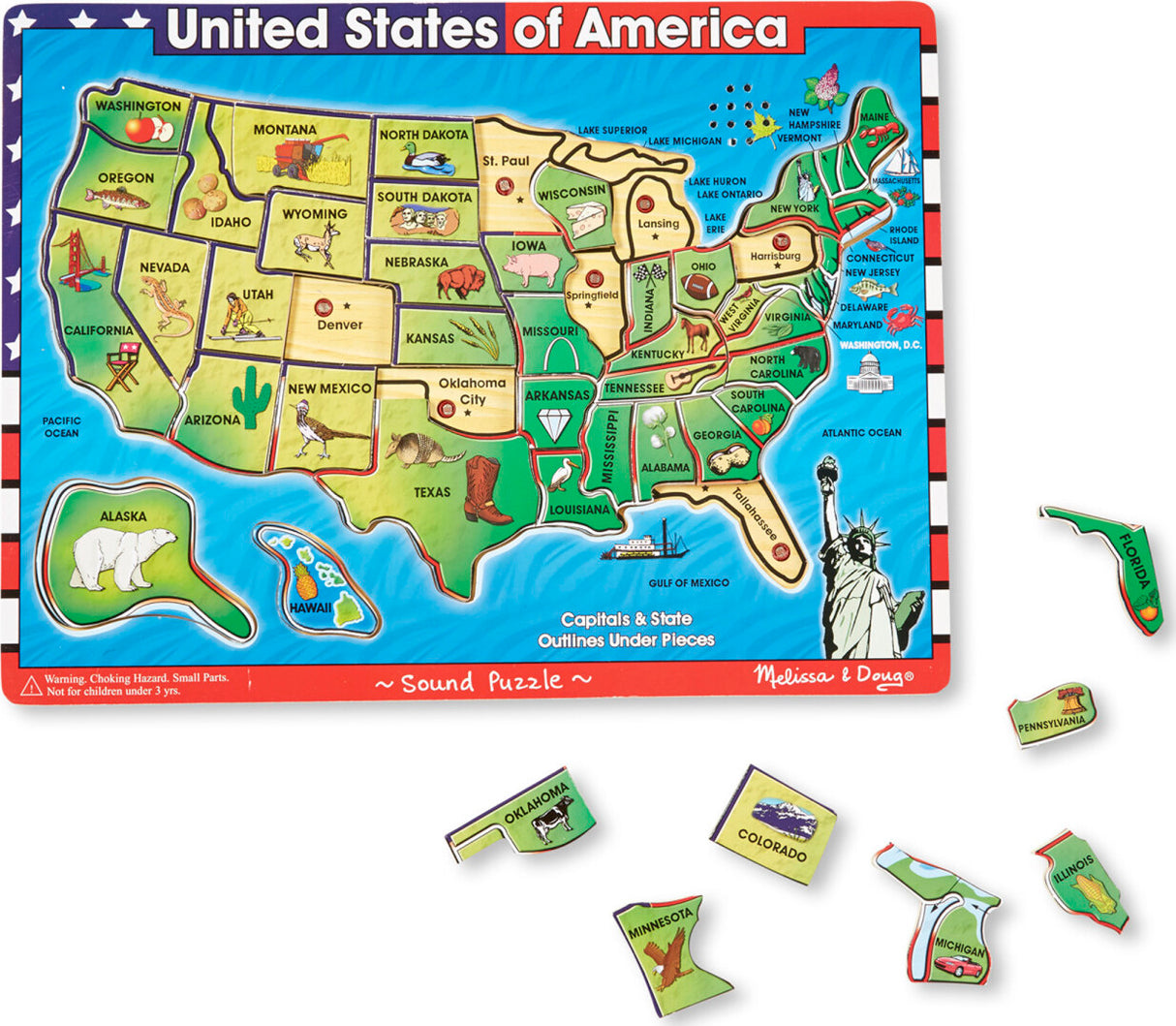 USA Map Sound Puzzle