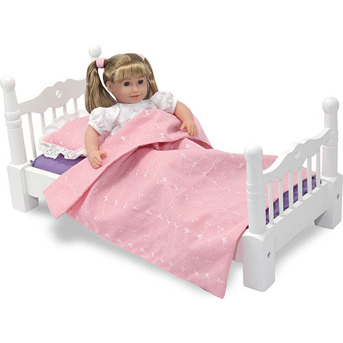 Bed Wooden Doll