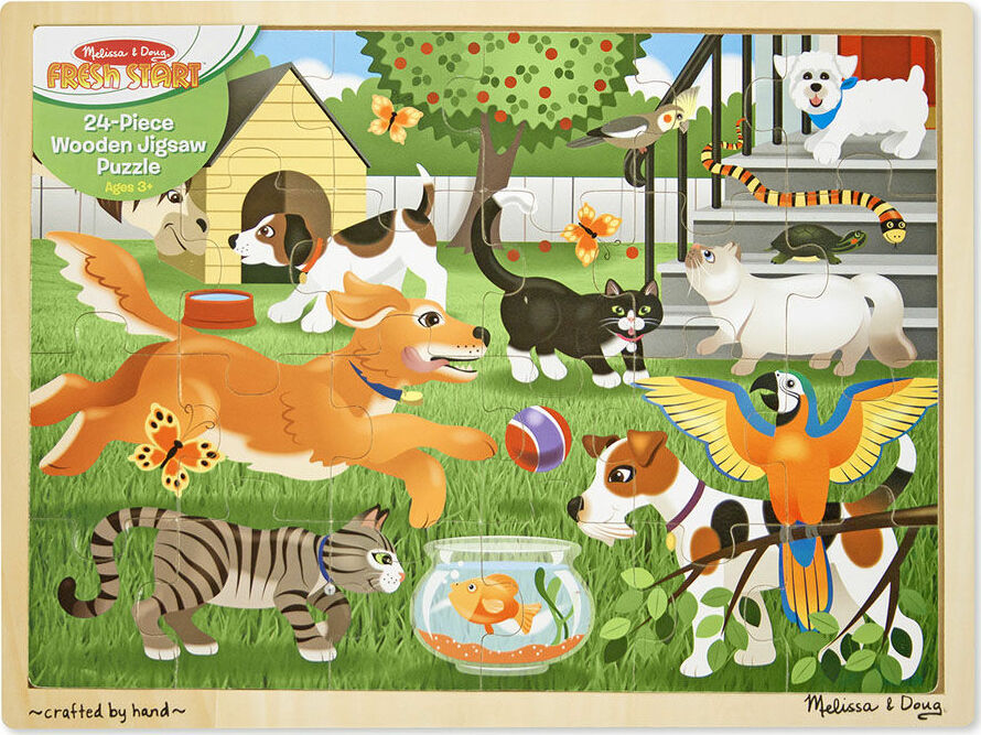 Pets Wooden Jigsaw Puzzle - 24 Pieces