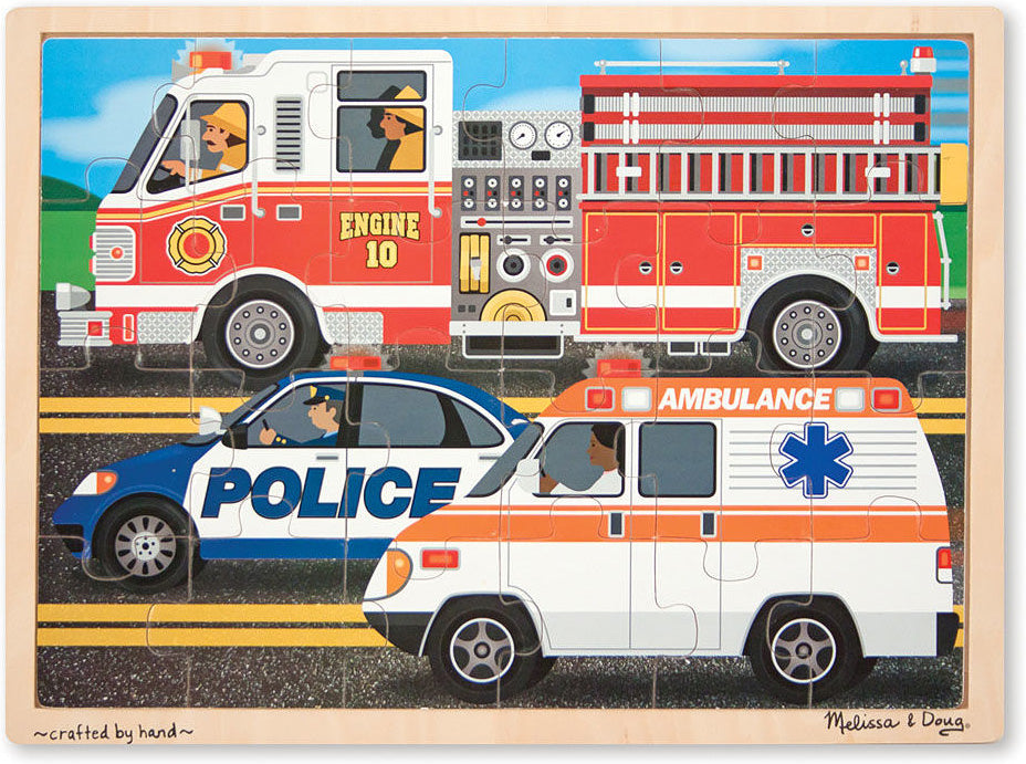 To the Rescue Wooden Jigsaw Puzzle - 24 Pieces