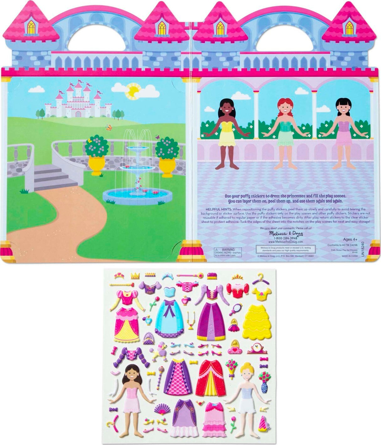 Puffy Stickers Play Set Princess