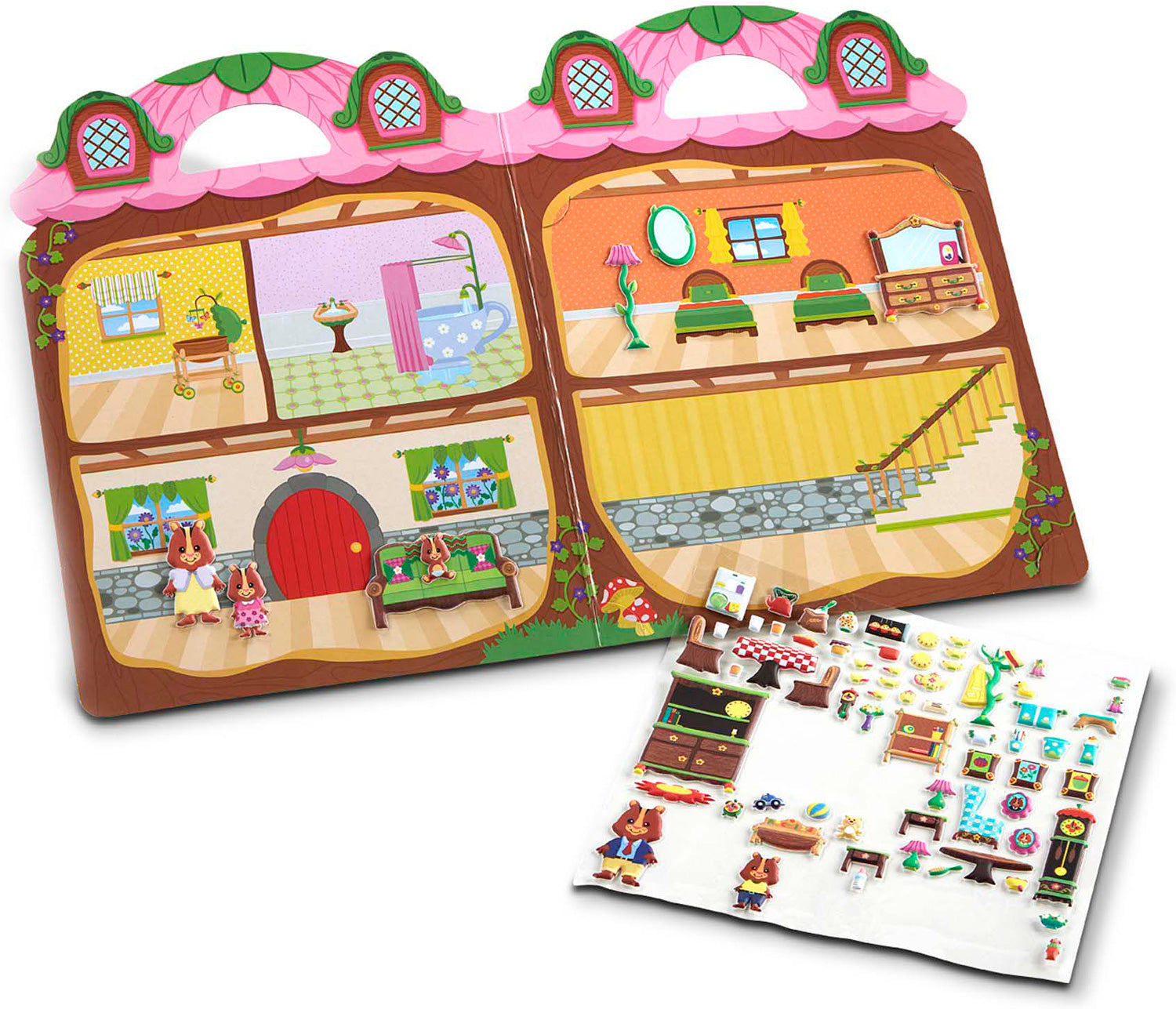 Puffy Stickers - Chipmunk House