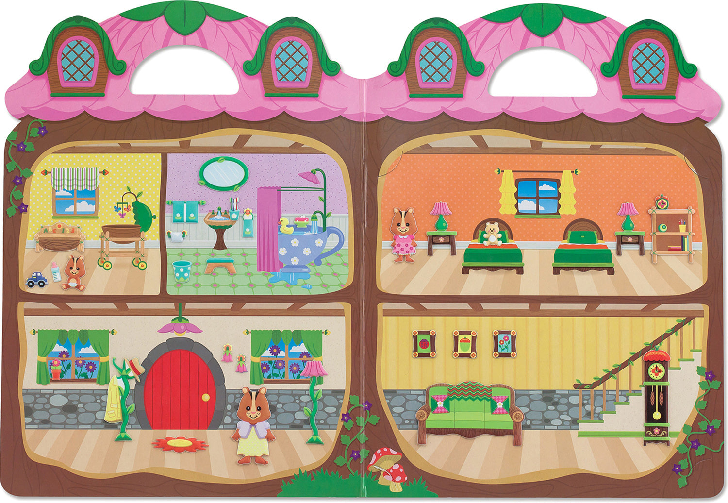 Puffy Stickers - Chipmunk House