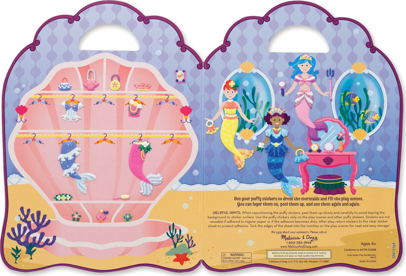 Puffy Sticker Play Set - Mermaid